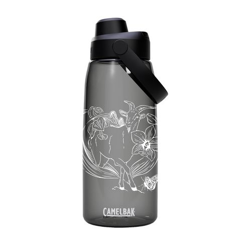 離島記憶-蘭嶼山羊 1000ml Chug運動水瓶 炭黑-1