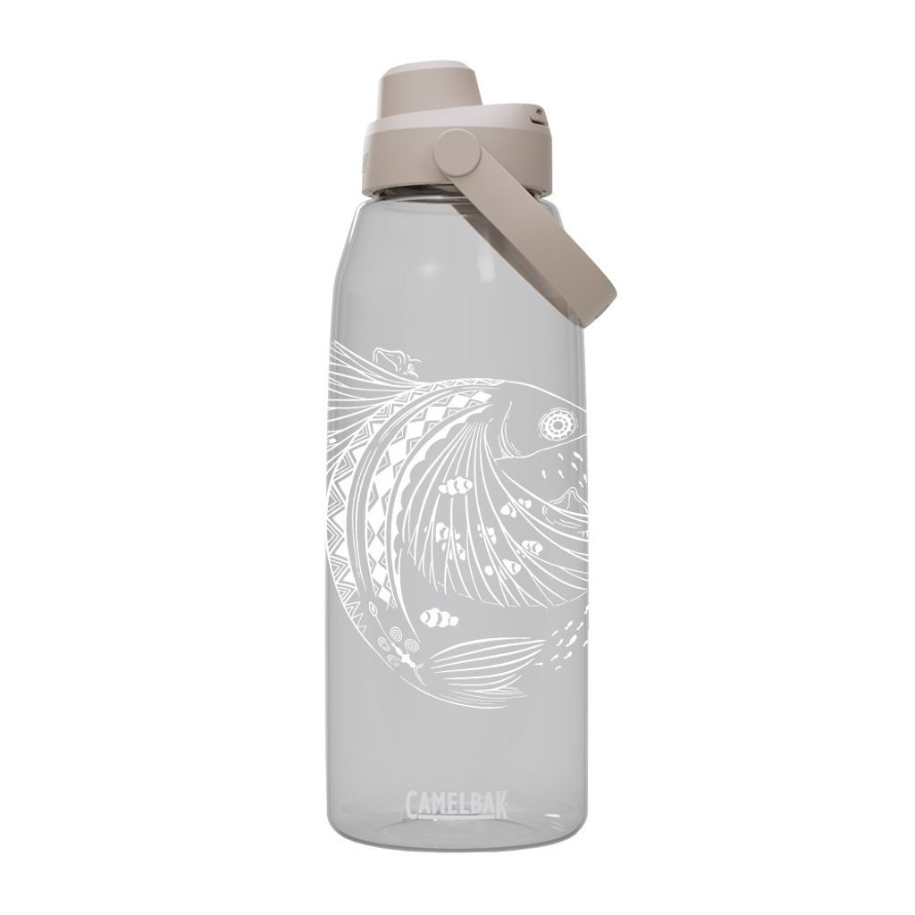 離島記憶-達悟飛魚 1500ml Chug運動水瓶 晶透白-1