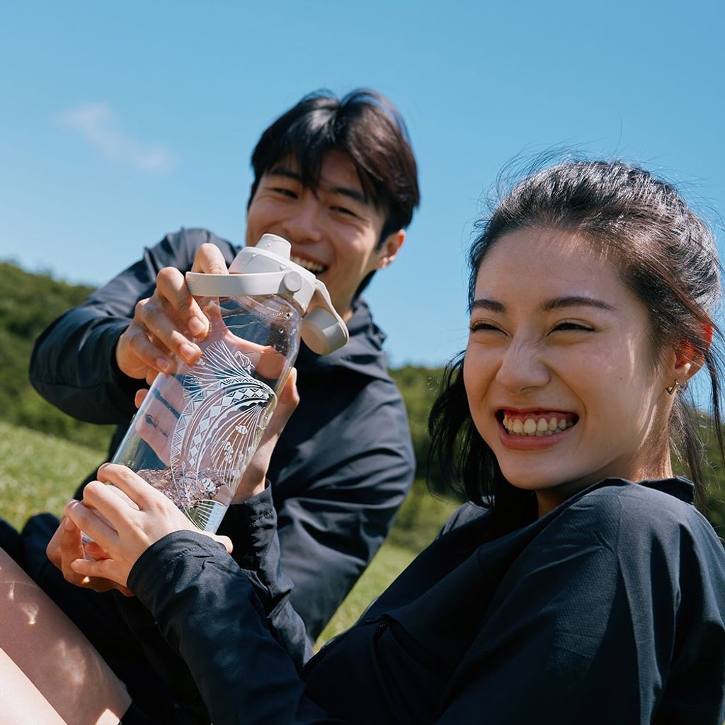 離島記憶-達悟飛魚 1500ml Chug運動水瓶 晶透白-4