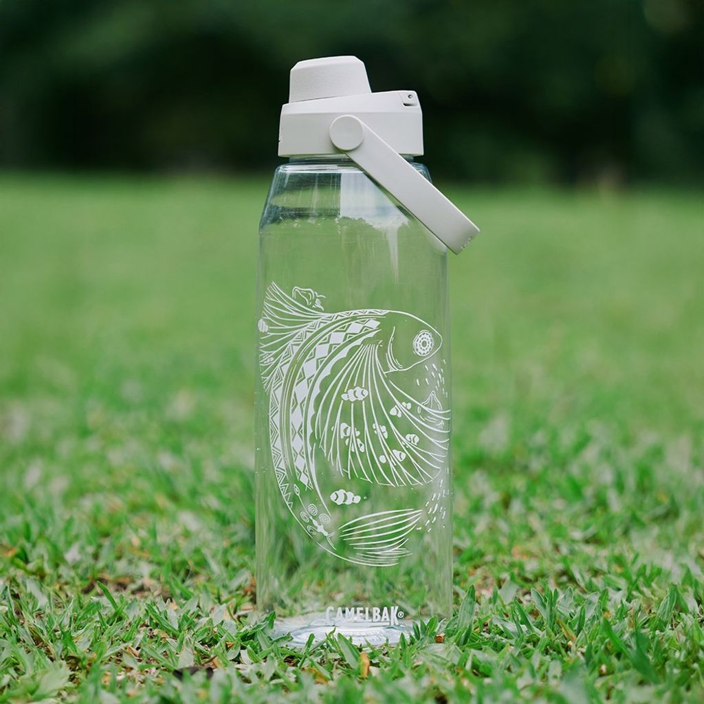 離島記憶-達悟飛魚 1500ml Chug運動水瓶 晶透白-2