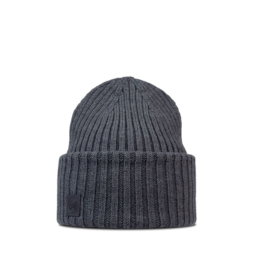 RVINY 美麗諾針織保暖帽-皮革濃灰-2