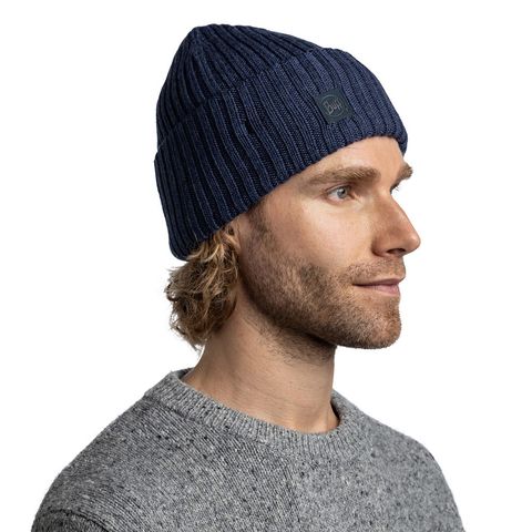 ERVINY 美麗諾針織保暖帽-靜謐夜藍-2