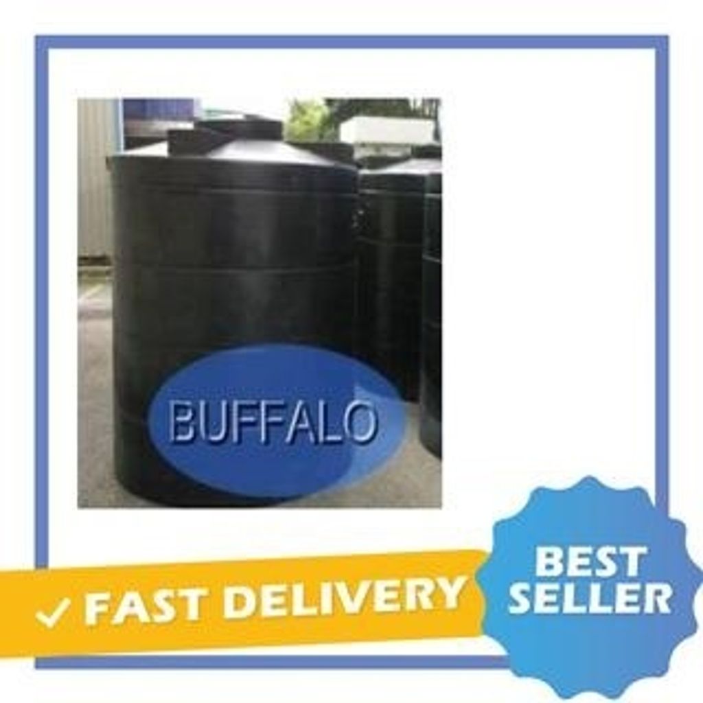 BUFFALO 880GAL 68 (W) X 75 (H) HDPE WATER TANK (CYLINDRICAL