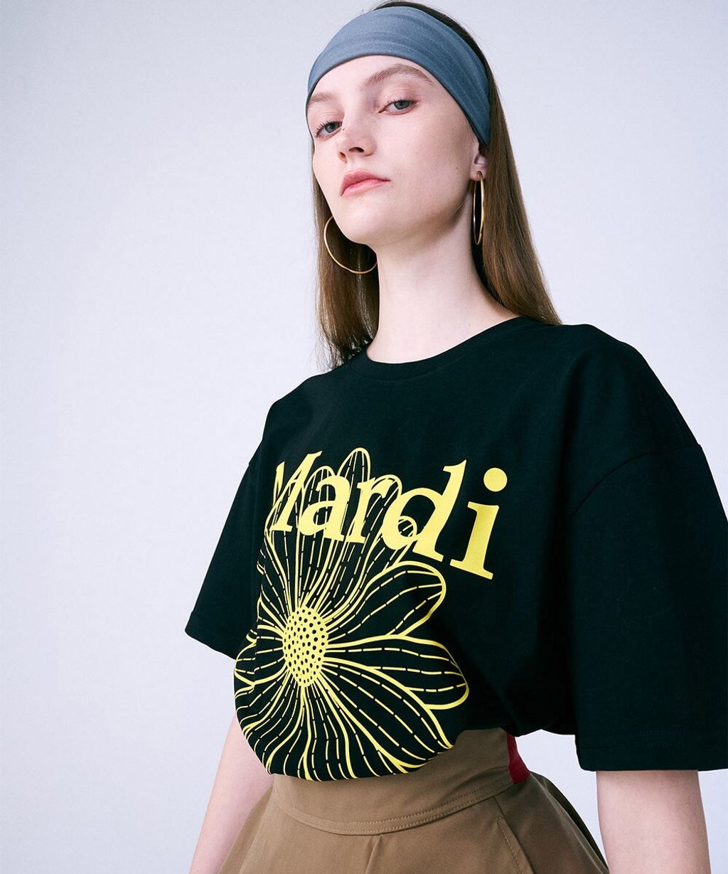 TSHIRT20FLOWERMARDI_BLACK20YELLOW