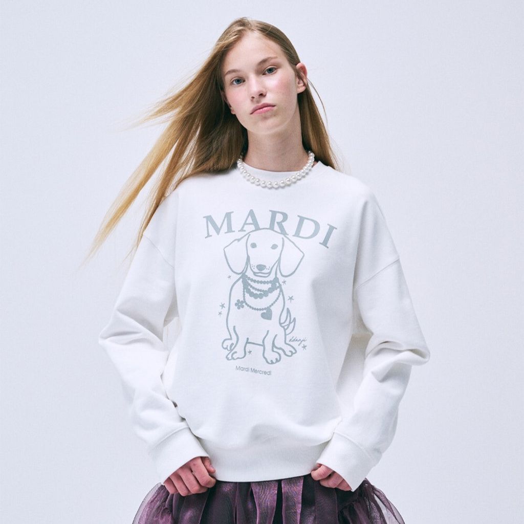 【Mardi Mercredi】SWEATSHIRT DDANJI Mardi Mercredi - Sweatshirt pop Swing The Tail Ddanji Pearl