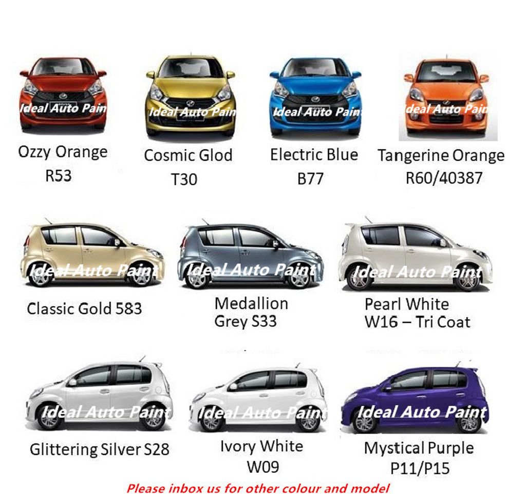 Ready Stock Perodua Myvi Ideal Touch Up Paint Ideal Auto Paint