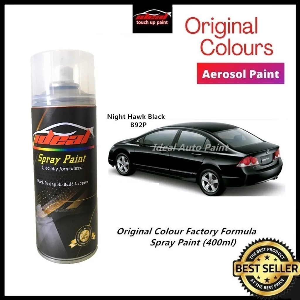 Ready Stock Honda Civic Ideal Original Colour Touch Up Aerosol Paint Spray Paint 400ml Ideal Auto Paint