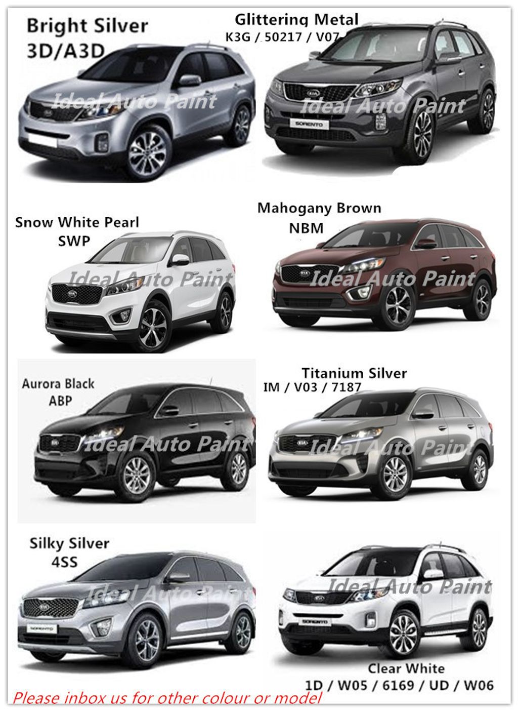 [Ready Stock] Naza KIA Sorento Ideal Original Colour Touch Up Aerosol