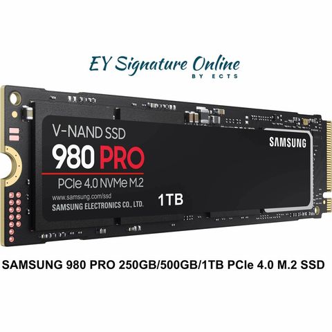 SAMSUNG 980 PRO PCle 4.0 M.2 500GB/1TB SSD