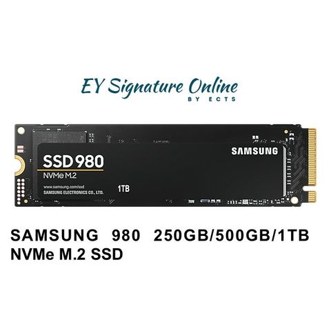 SAMSUNG 980 250GB/500GB/1TB NVMe M.2 SSD