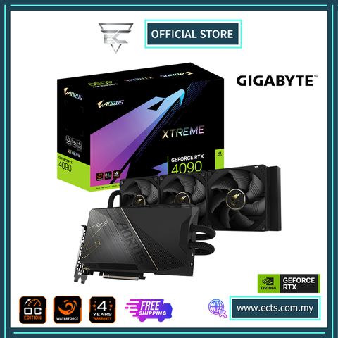 GIGABYTE AORUS GeForce RTX 4090 XTREME WATERFORCE 24G (GV-N4090AORUSX W-24GD) GRAPHIC CARD