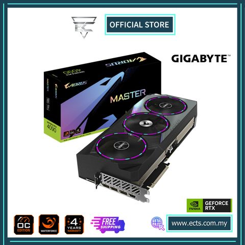 GIGABYTE AORUS GeForce RTX 4090 MASTER 24G (GV-N4090AORUS M-24GD) GRAPHIC CARD