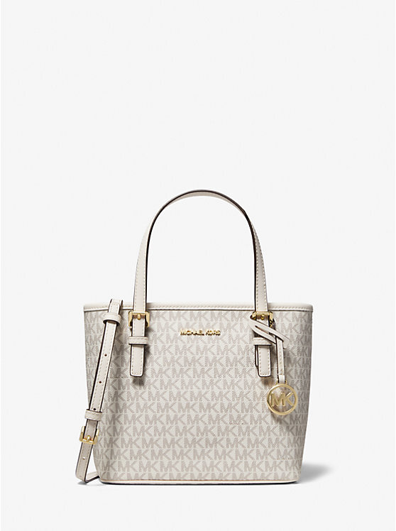 MK-Jet-Set-Travel-Extra-Small-Logo-Top-Zip-Tote-Bag-Cream-Multi-1