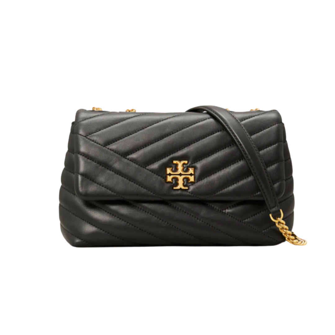 Tory Burch Kira Chevron Small Convertible Shoulder Bag - Black