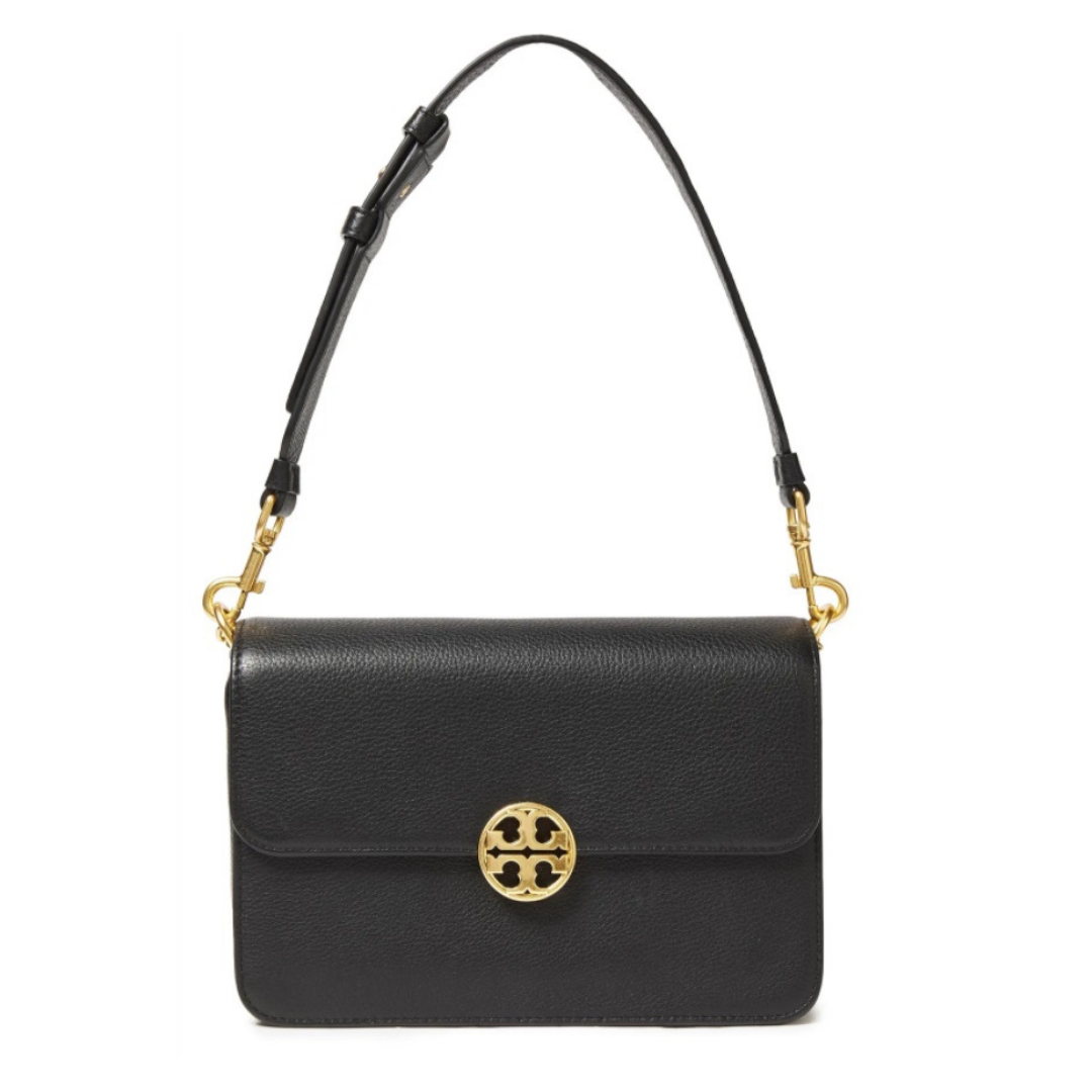 Tory Burch Chelsea convertible textured-leather shoulder bag – BB ASIA STORE