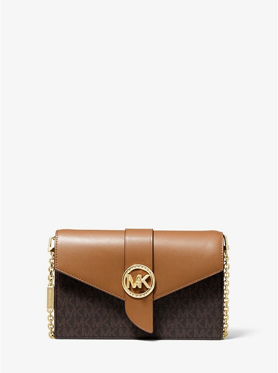 Michael Kors Medium Logo and Leather Convertible Crossbody Bag – BB ASIA  STORE