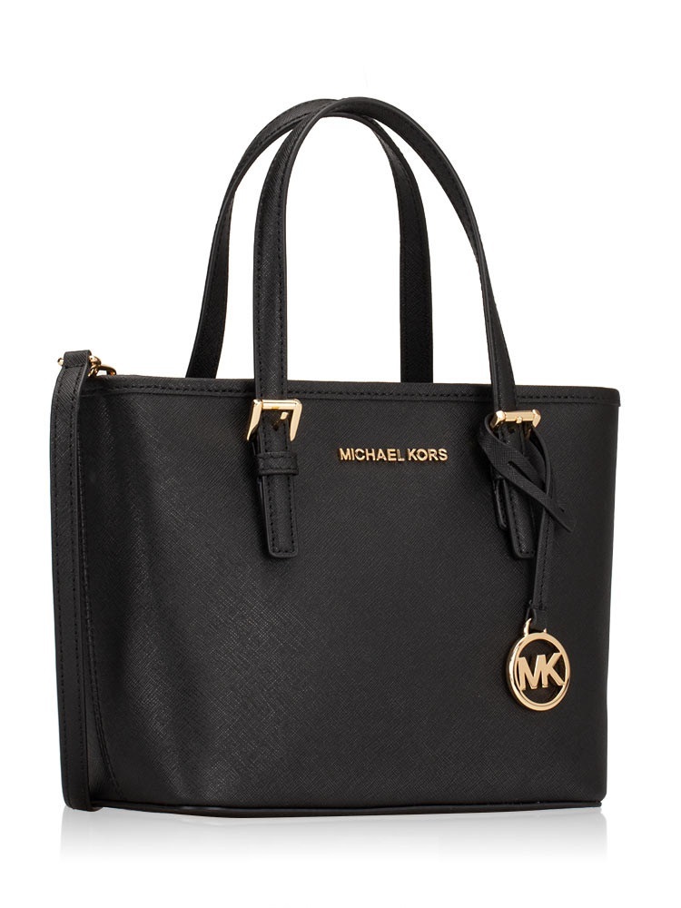 Michael Kors Jet Set Travel Extra-Small Saffiano Leather Top-Zip Tote ...