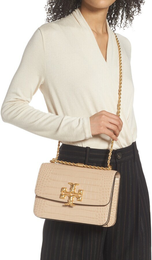 Tory Burch Eleanor Crocodile-Embossed Chain Shoulder Bag – BB ASIA STORE