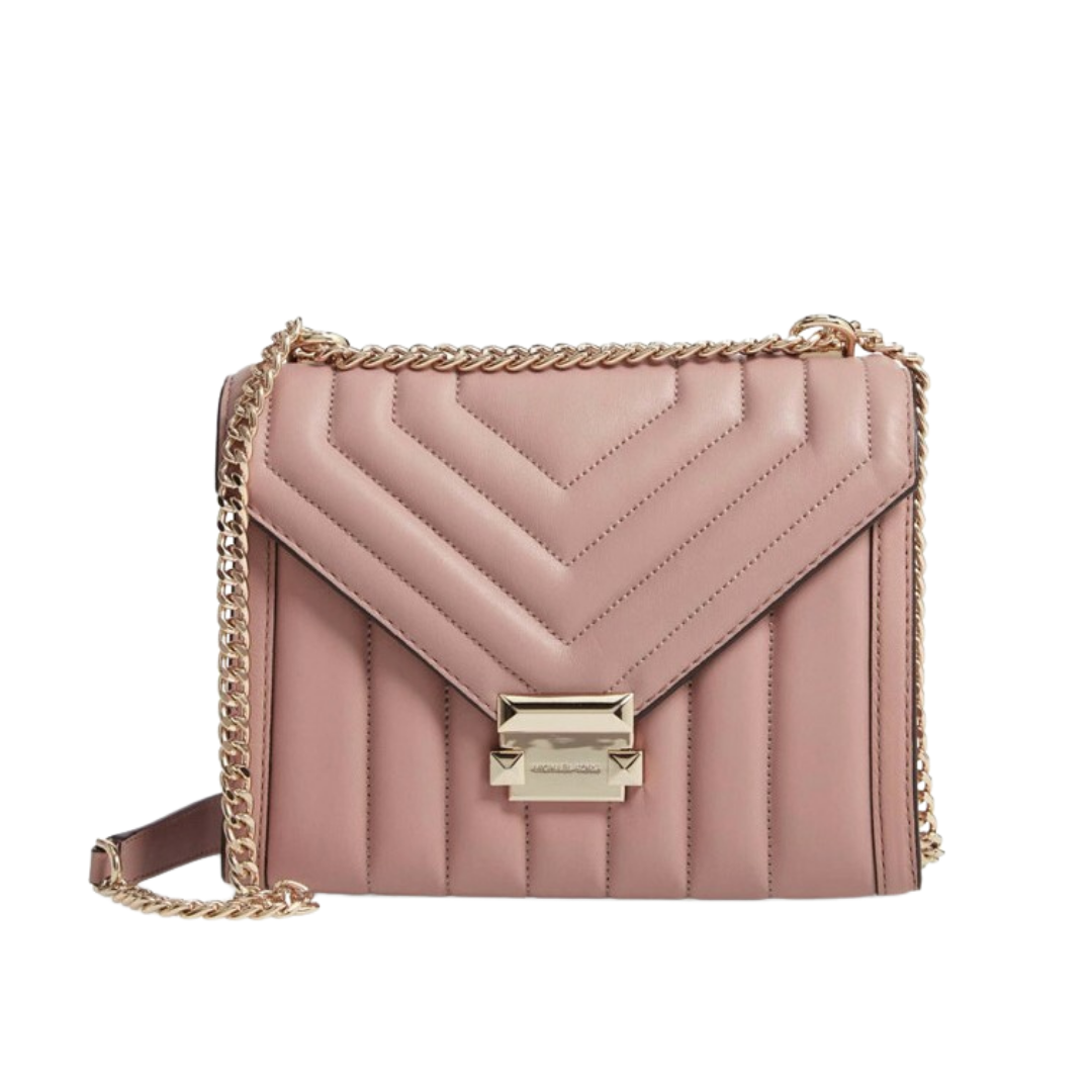 Michael Kors Pink Whitney Quilted Shoulder Bag