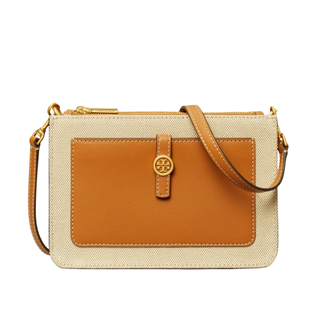 Tory Burch Walker Canvas Double-Zip Crossbody – BB ASIA STORE