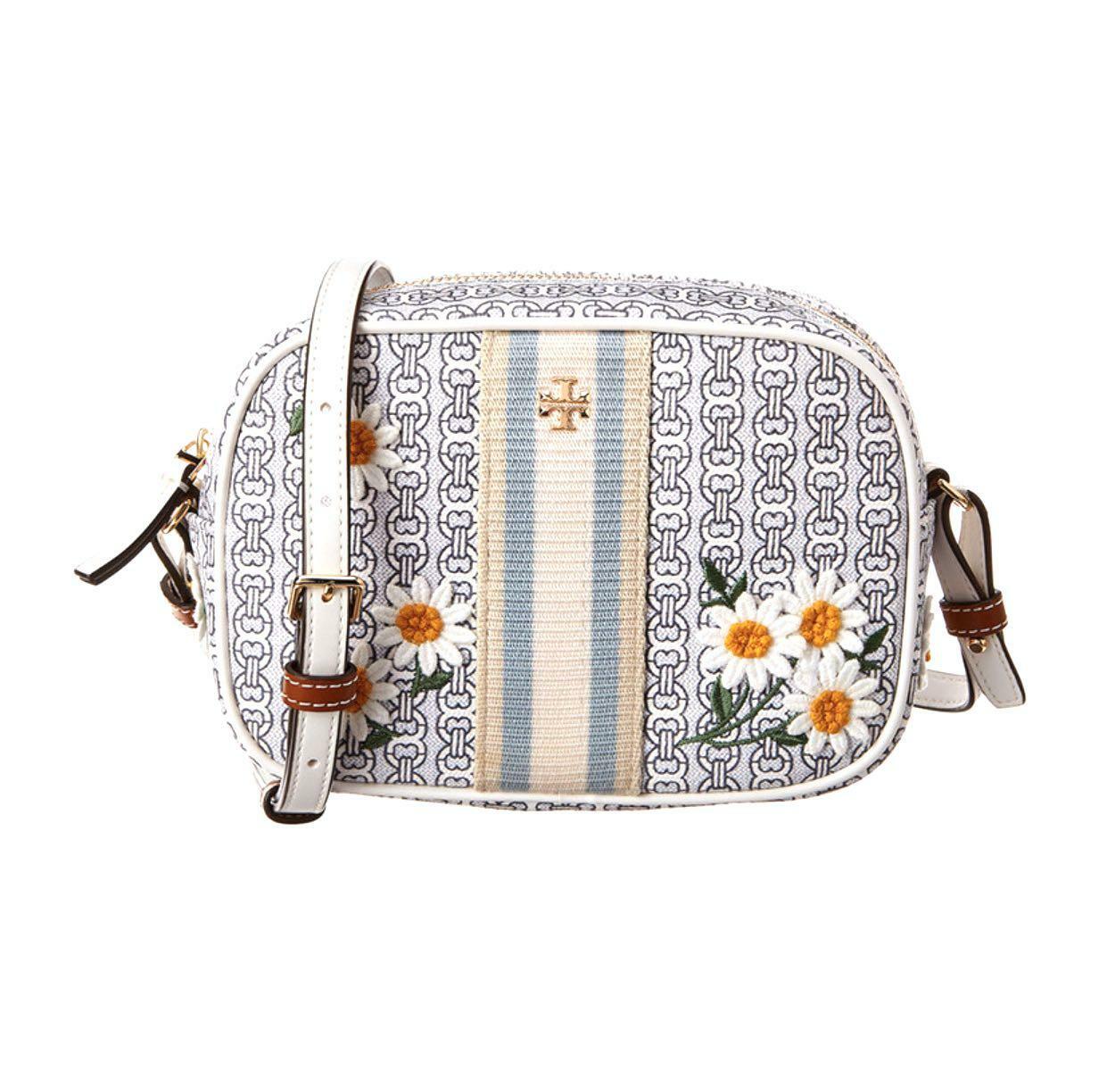 Tory Burch, Bags, Tory Burch Gemini Applique Daisy Floral Tote