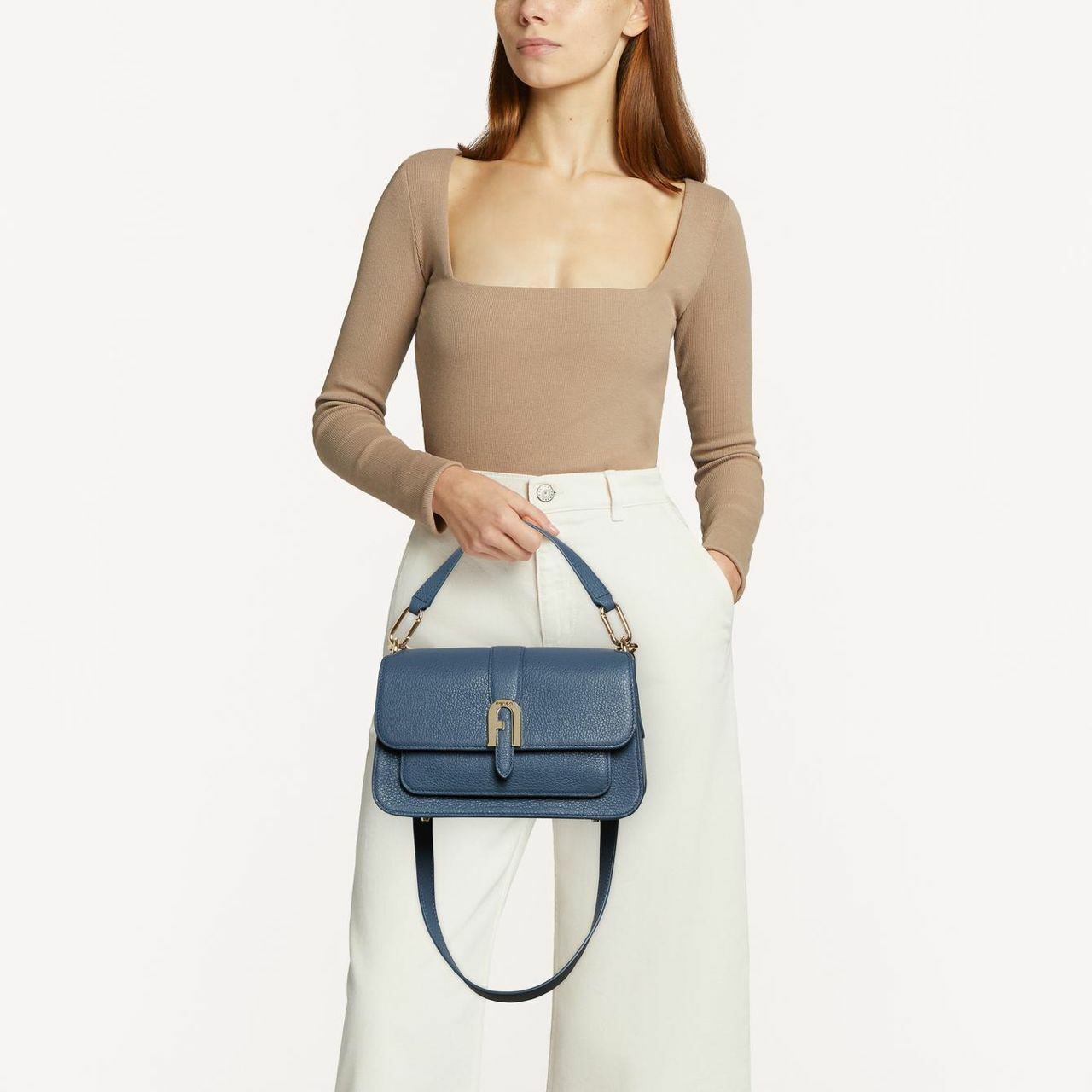 Furla Sofia Grainy Top Handle S Blu Denim – BB ASIA STORE