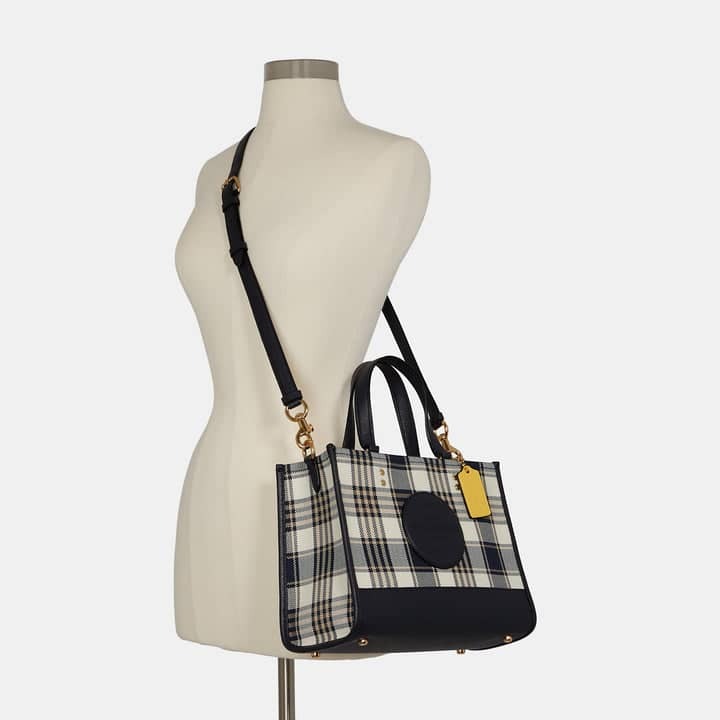 Coach Dempsey Carryall With Garden Plaid Print And Coach Patch – BB ...