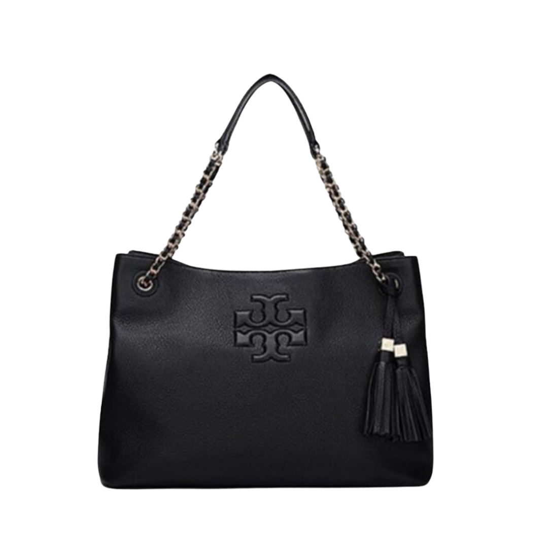 Tory Burch Thea Chain Strap Tote in Black