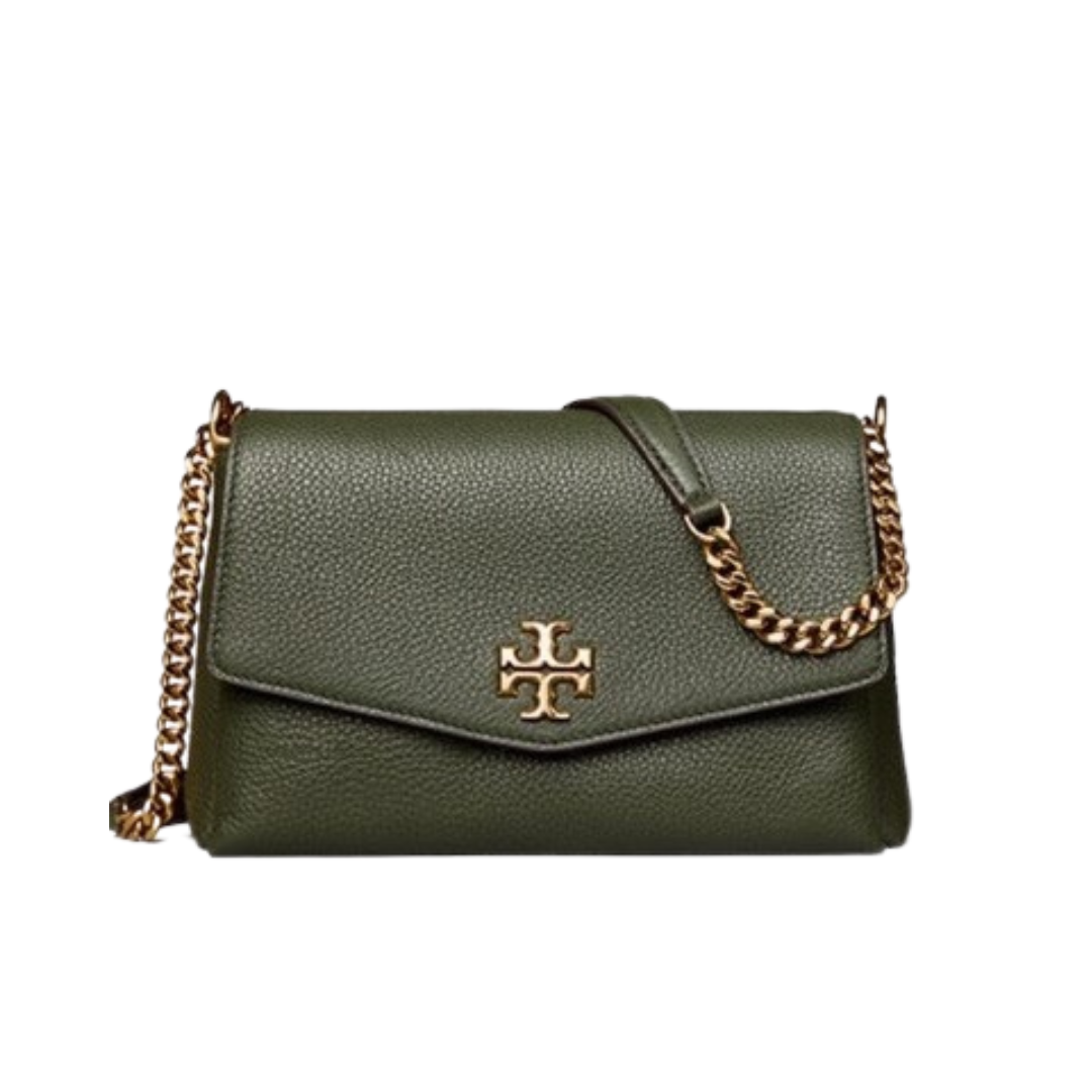 Tory Burch Women's Kira Pebbled Small Convertible Shoulder Bag - Green