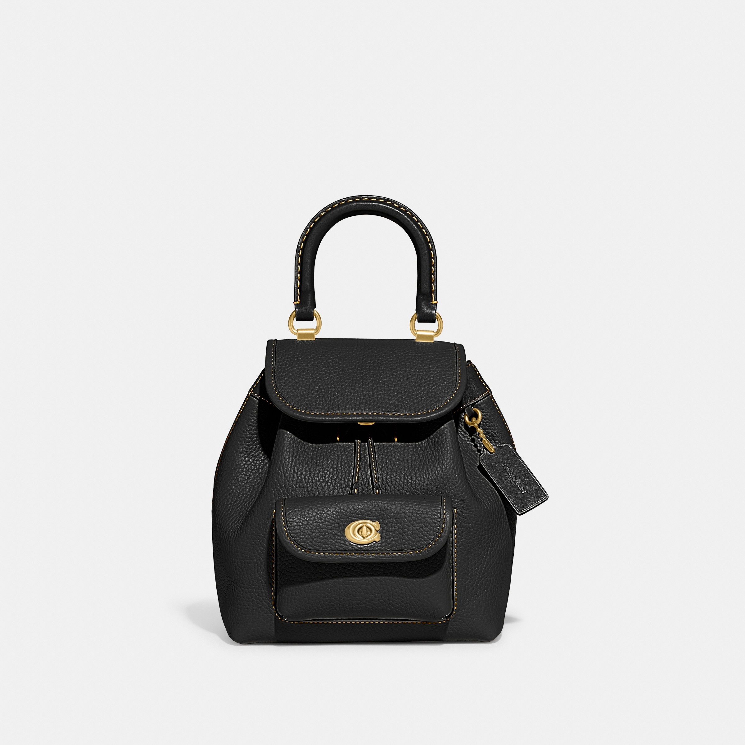 Coach Mini Bennett Satchel In Crossgrain Leather Black – BB ASIA STORE