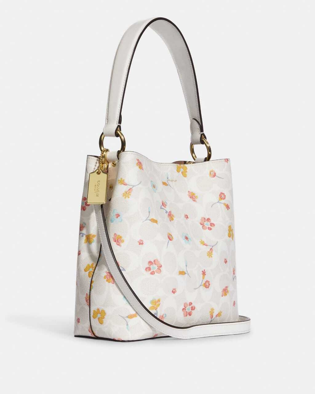 COACH®  Mollie Bucket 22 With Heart Cherry Print