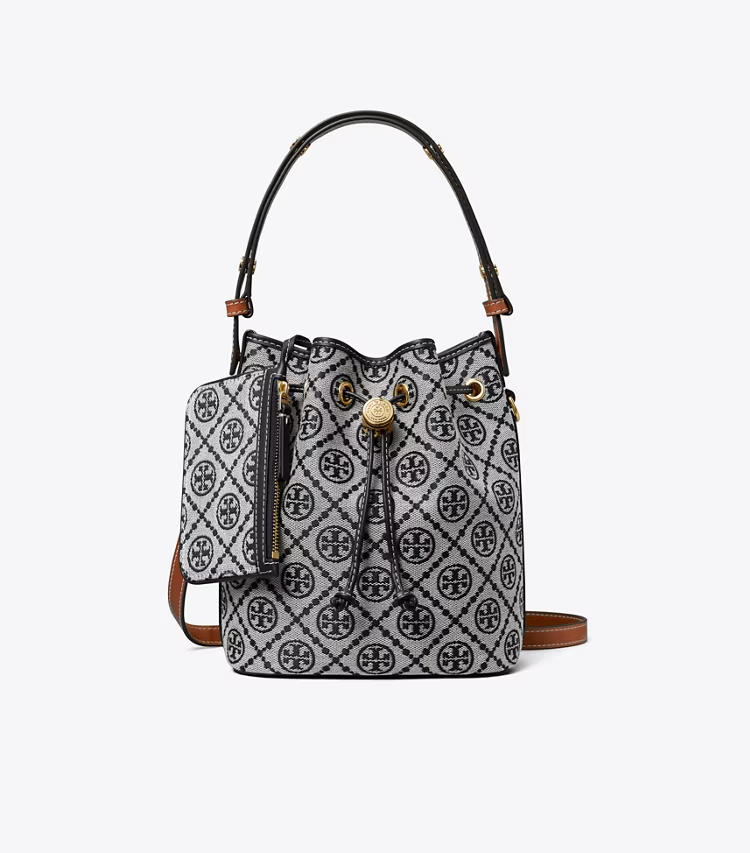 Tory Burch designer crossbody bags T Monogram Bucket Bag in Tory Navy additional