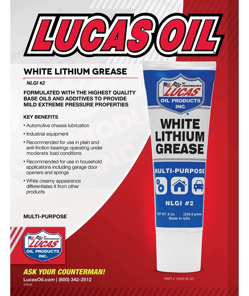 Lucas White Lithium Grease 8oz Works Engineering Official Online Store