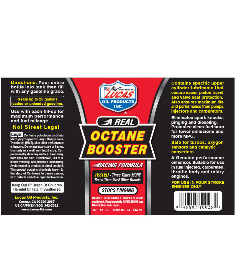 Lucas Motorcycle Octane Booster (50ml) Works Engineering Official