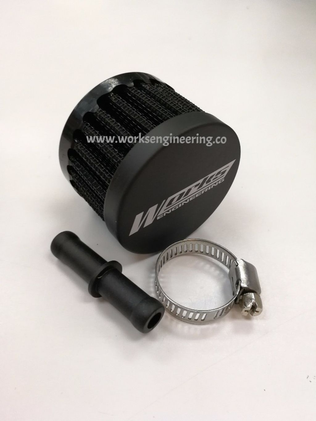 Works 360° Mini Engine Breather Air Filter W50mm H35mm N9mm