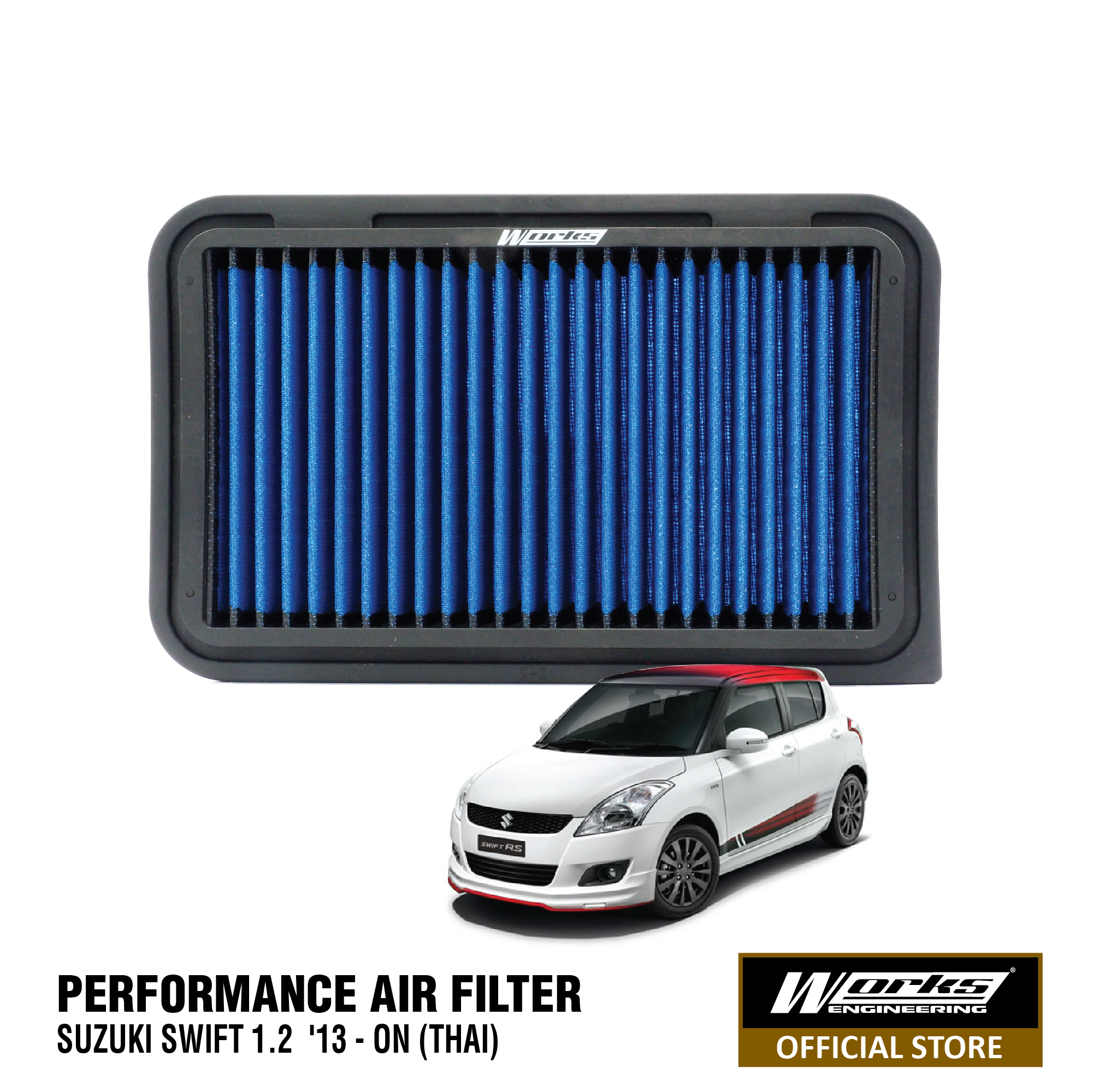 Works Air Filter - Swift 1.2 / 1.4 2013-ON – Works Engineering Official  Online Store