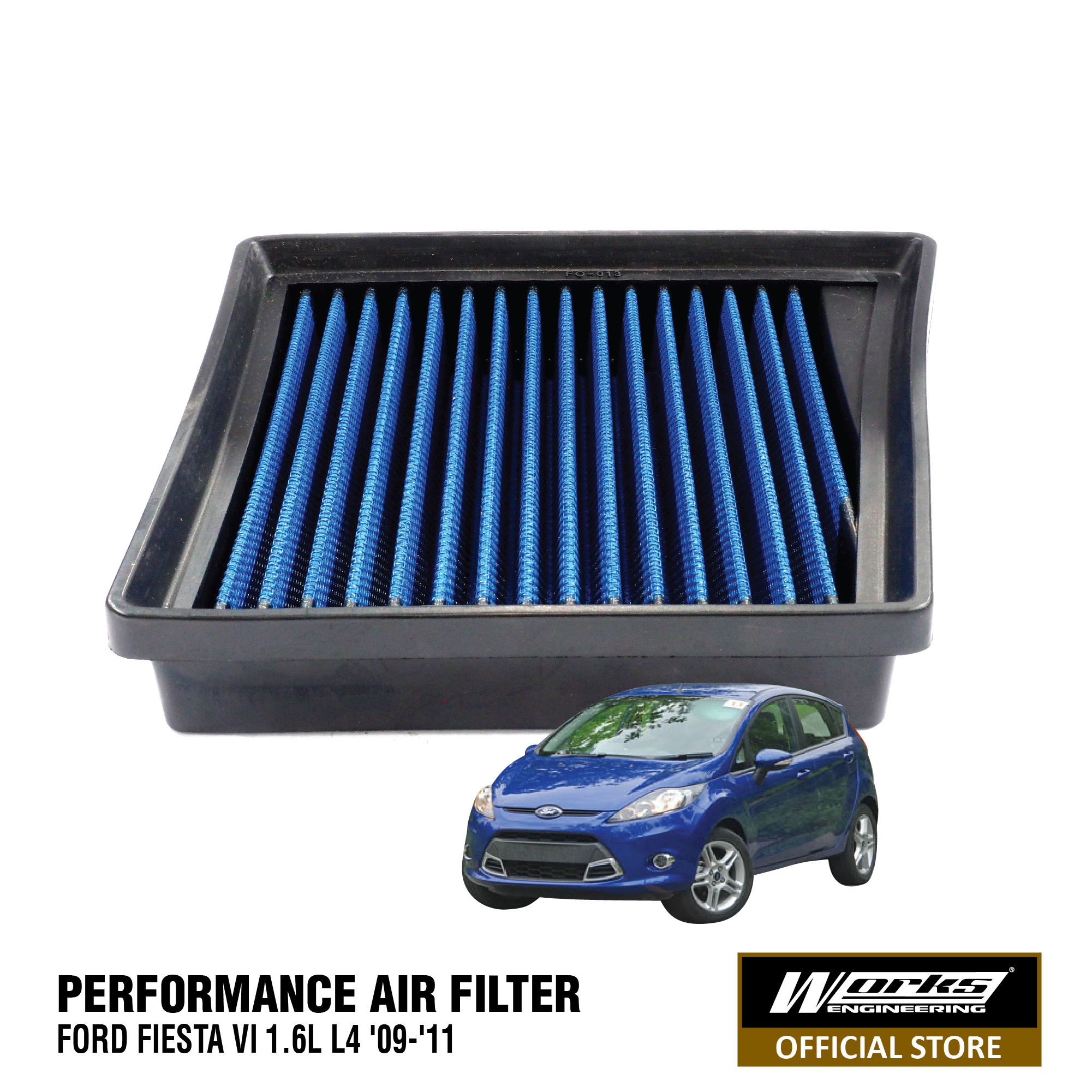 Works Air Filter - Ford Fiesta VI 1.6L L4 '09-'11 – Works Engineering  Official Online Store