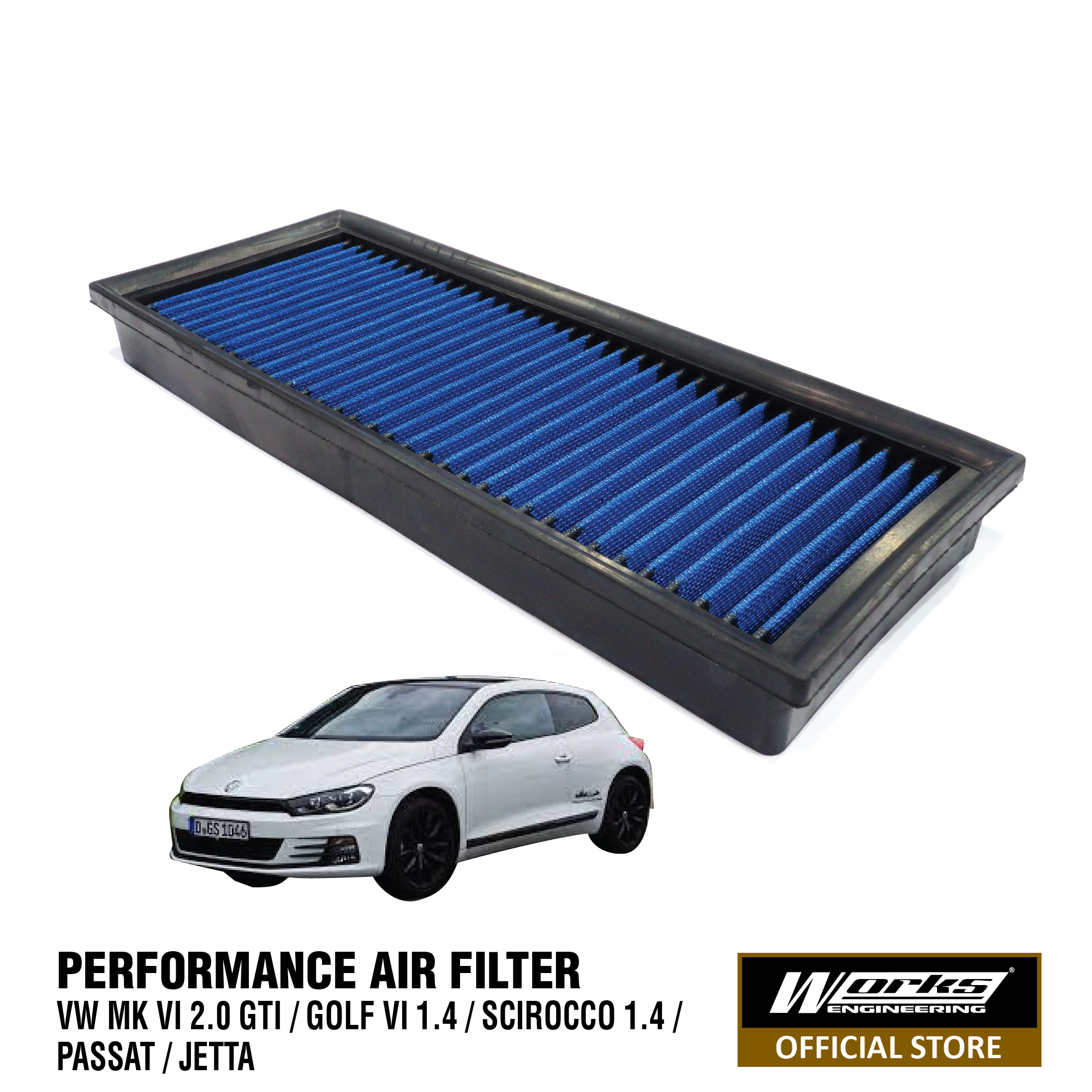 Works Air Filter - VW Scirocco 1.4 / Golf VI 1.4 / Passat / Jetta / MK 6  GTI – Works Engineering Official Online Store