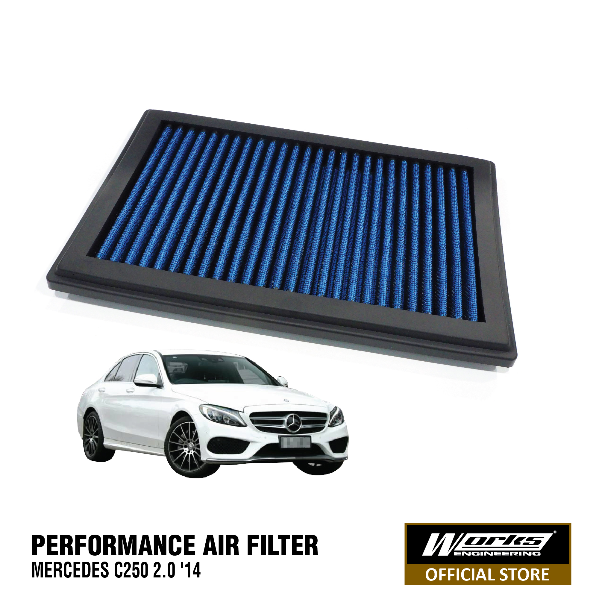Works Air Filter - Mercedes Benz E200/E250/C160/ C180/C200/ C250