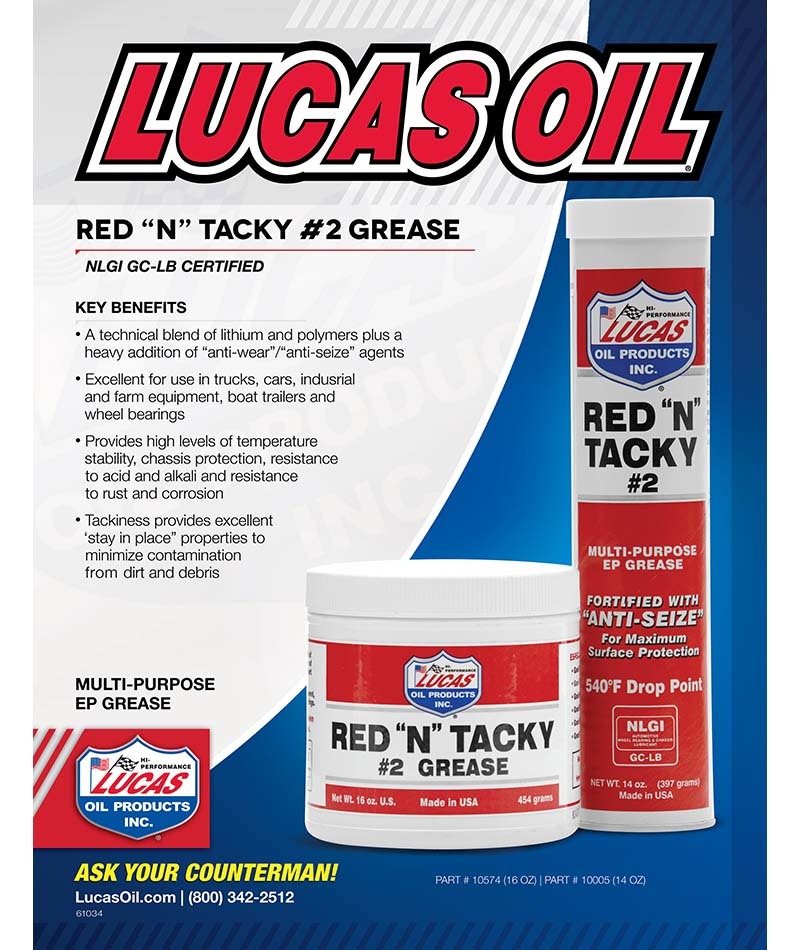 Lucas Red "N" Tacky Grease (14oz / 397 grams) Works Engineering