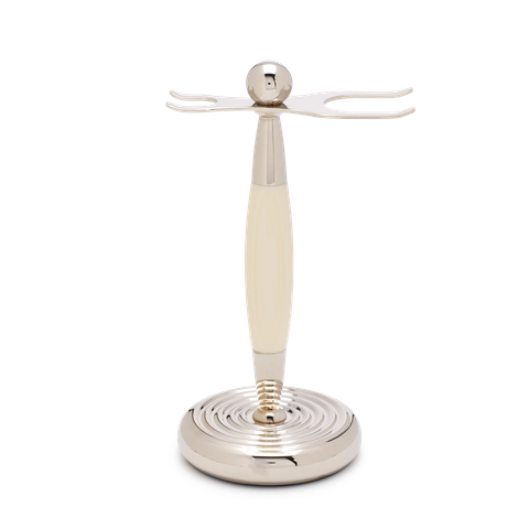 Edwardian Set Faux Ivory Badger Brush Mach III Razor Stand stand only.png