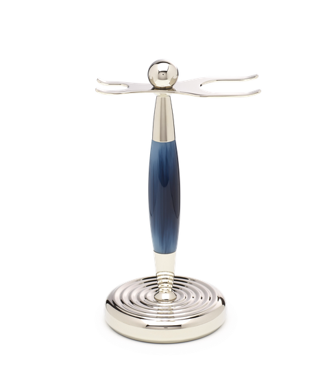 Edwardian Set Blue Synthetic Bristle Brush Fusion Razor Stand stand only.png