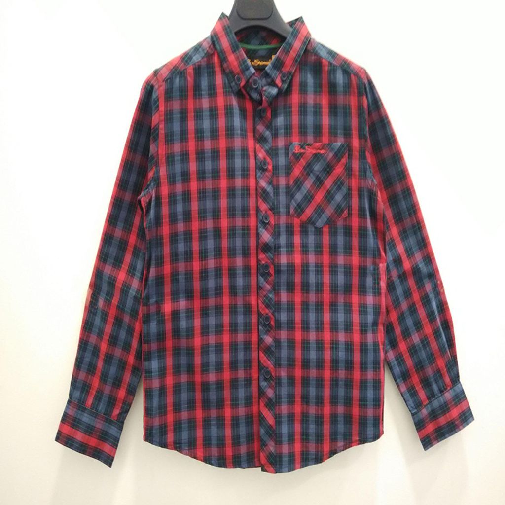 Ben Sherman - Boys Checkered Long Sleeve Shirt - RedBlue 126.JPG