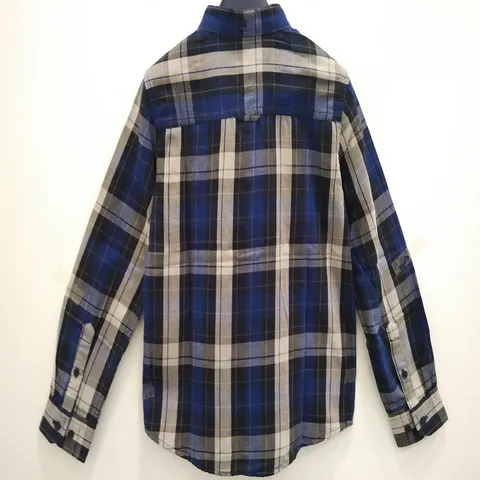 Ben Sherman - Boys Checkered Long Sleeve Shirt - BlackBlue 220.JPG