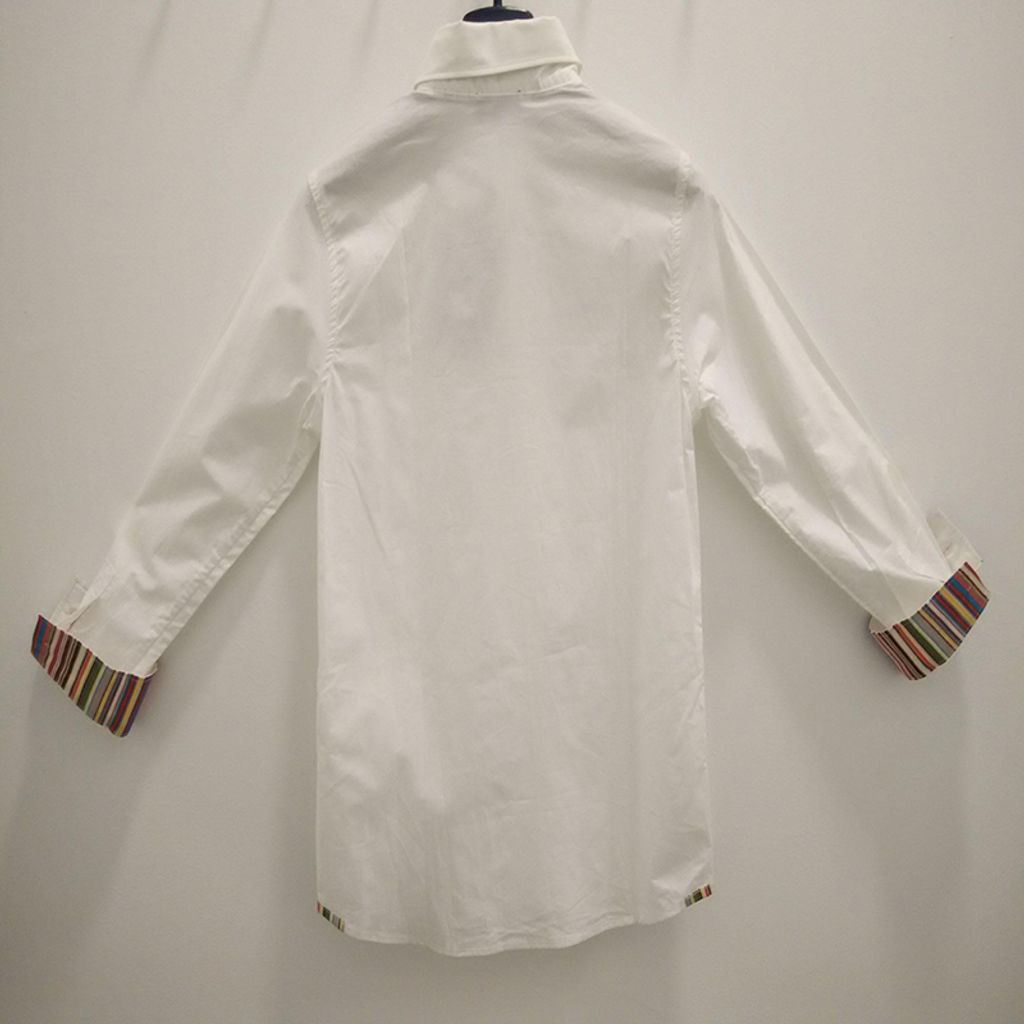 Paul Smith Junior - Boys Long Sleeve Shirt with Brand Embroidered - White 2132.JPG