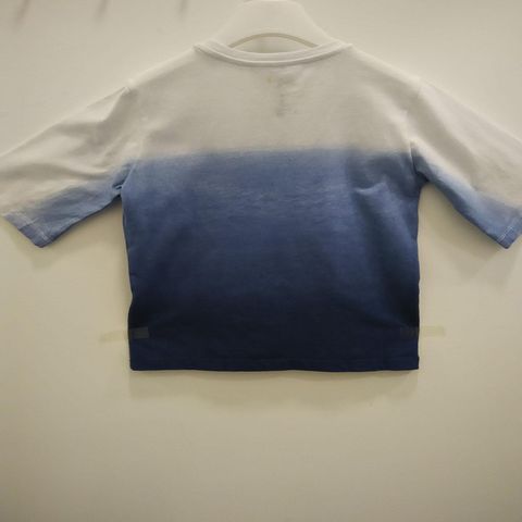 Roberto Cavalli - Boys Tshirt with Blue Gradient Effect _ Floral Print - White 2143.JPG