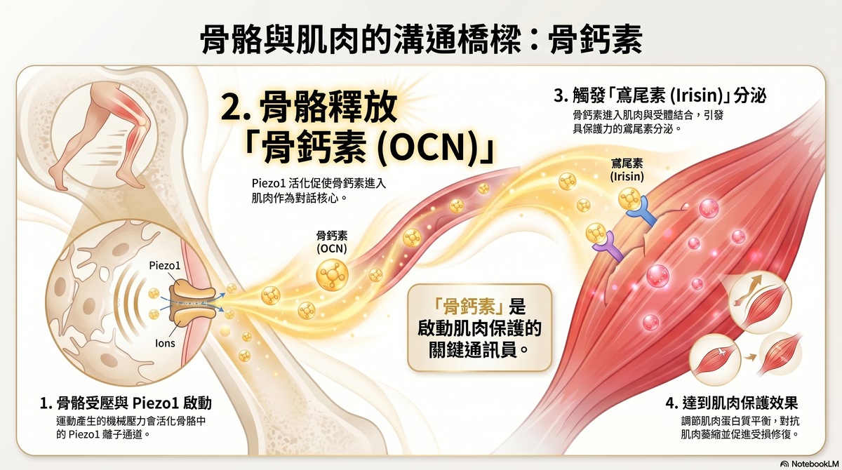 骨鈣素能防止肌肉萎縮，還能顯著加速萎縮肌肉的恢復