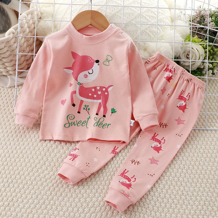 Peach Sweet Deer Sleepwear Set