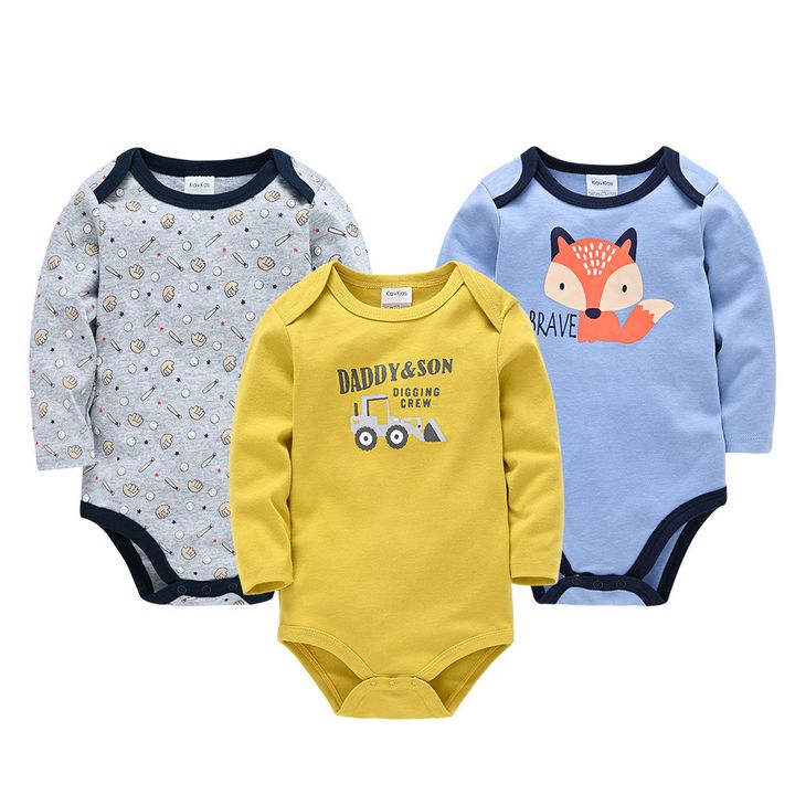 Long Sleeve Baby Romper Set (Boy B)