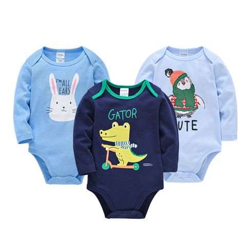 Long Sleeve Baby Romper Set (Boy A)